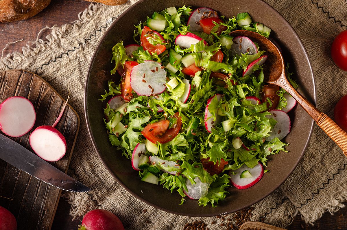 Fresh homemade garden salad